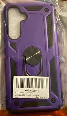 IKAZZ Protective Phone Case for Samsung Galaxy S24 Plus 6.7-inch Purple
